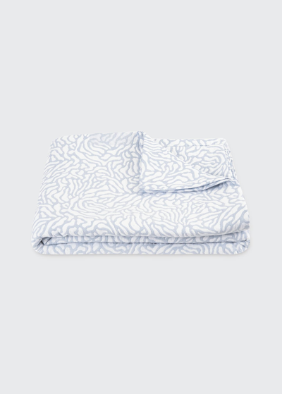 Matouk Schumacher Cora Coverlet, Full/queen In Mineral/white