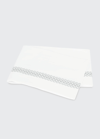 Matouk Astor Braid King Flat Sheet In Silver