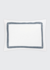 Matouk Astor Braid Standard Sham In Sky