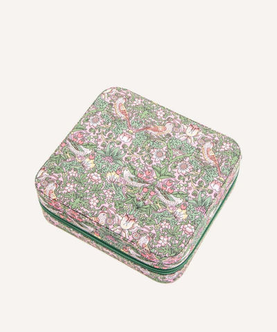 Bon Dep Strawberry Thief Organic Tana Lawn Cotton Jewellery Box In Assorted