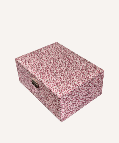 Bon Dep Michael Tana Lawn Cotton Square Jewellery Box In Assorted