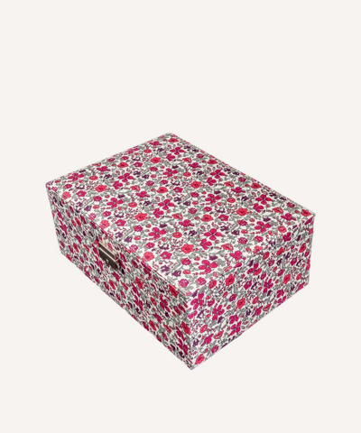 Bon Dep Classic Meadow Tana Lawn Cotton Square Jewellery Box In Assorted
