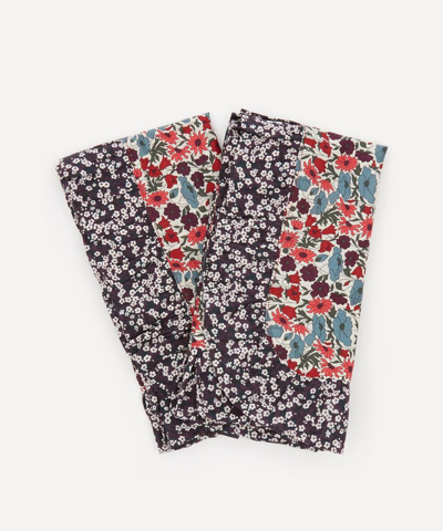 Coco & Wolf Poppy And Daisy And Mitsi Valeria Frill Edge Napkins Set Of Two In Assorted