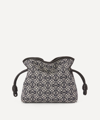 Loewe Mini Flamenco Anagram Jacquard And Leather Clutch Bag