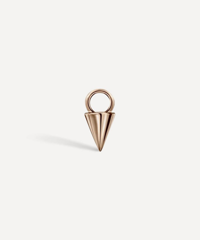 Maria Tash 14ct Small Spike Charm In Rose