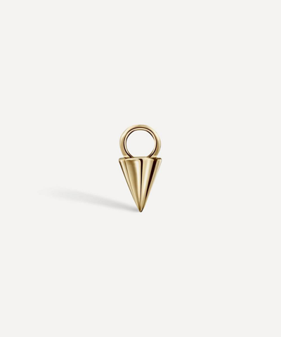 Maria Tash 14ct Small Spike Charm In Yellow