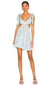 Tularosa Olynne Mini Dress In Blue