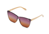 Quay Come Thru 60mm Gradient Cat Eye Sunglasses In Tortoise,purple Blue
