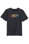 Treasure & Bond Kids' Relaxed Fit Graphic Tee In Grey One Love