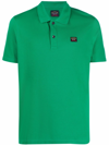 Paul & Shark Chest Logo-patch Polo Shirt In Grün