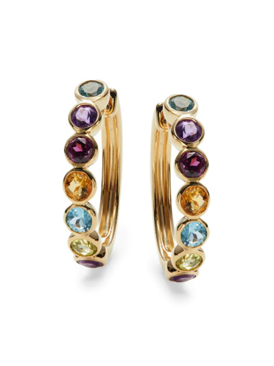 Effy Women's 14k Yellow Gold & Multi-stone Earrings