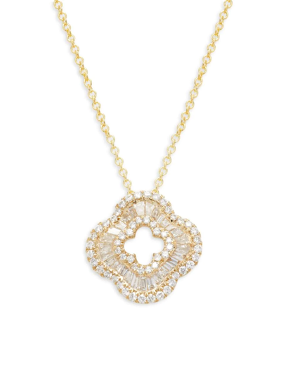 Effy Women's 14k Yellow Gold & 0.70 Tcw Diamond Pendant Necklace