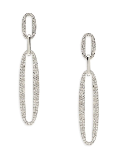 Effy Women's 14k White Gold & 1.20 Tcw Diamond Earrings