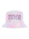 Versace Jeans Couture Pink & Blue Tie-dye Vjc Bucket Hat In Lavender