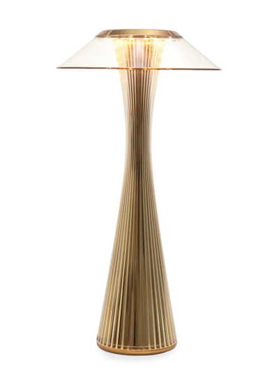 Kartell Space Rechargeable Battery Table Lamp In Gold