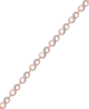 Macy's Diamond Accent Infinity Link Bracelet In 18k Gold Over Silver-plate In Rose Gold