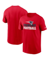 NIKE MEN'S NIKE RED NEW ENGLAND PATRIOTS HOMETOWN COLLECTION FOXBORO T-SHIRT