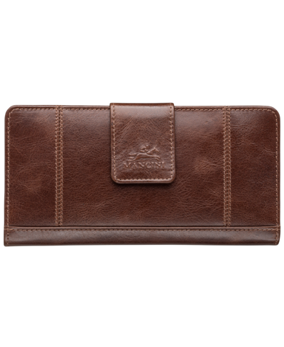 Mancini Men's Casablanca Collection Clutch Wallet In Brown