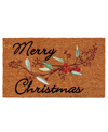HOME & MORE MERRY CHRISTMAS BERRIES COIR/VINYL DOORMAT, 17" X 29"
