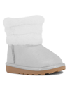 Nautica Little Girls Siya Boots In Gray Shimmer