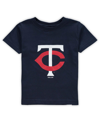 Outerstuff Toddler Boys And Girls Navy Minnesota Twins Primary Team Logo T-shirt In Navy