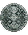 D Style Brisbane Br2 8' X 8' Round Area Rug In Midnight