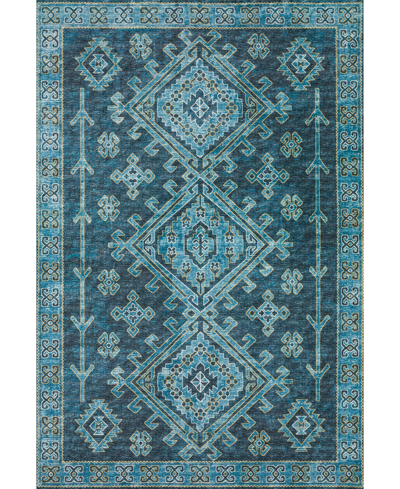 D Style Brisbane Br2 5' X 7'6" Area Rug In Navy