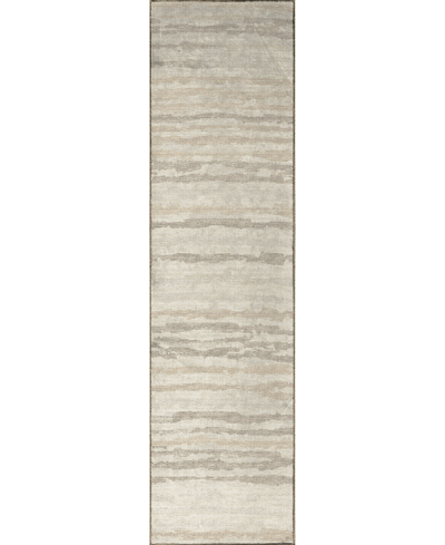 D Style Brisbane Br4 2'3" X 7'6" Runner Area Rug In Ivory