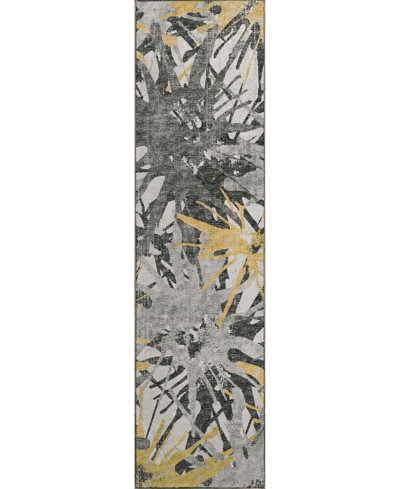 D Style Celia Br6 2'3" X 7'6" Runner Area Rug In Gold-tone