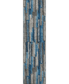 D Style Brisbane Br7 2'3" X 7'6" Runner Area Rug In Navy