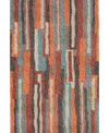 D Style Brisbane Washable Br7 3' X 5' Area Rug In Orange