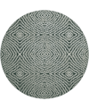 D Style Brisbane Br3 8' X 8' Round Area Rug In Midnight