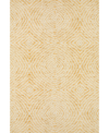 D Style Brisbane Washable Br3 8' X 10' Area Rug In Gold-tone