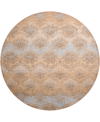 D Style Brisbane Br9 8' X 8' Round Area Rug In Camel