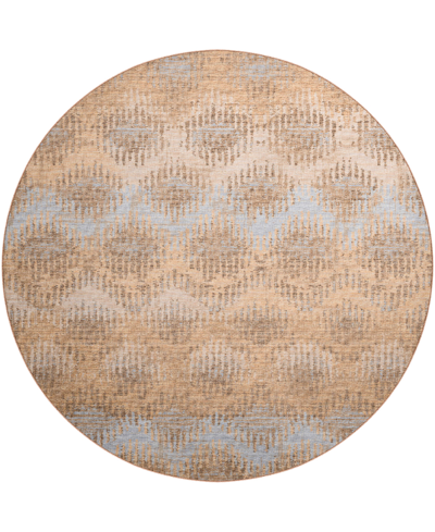 D Style Brisbane Br9 8' X 8' Round Area Rug In Camel
