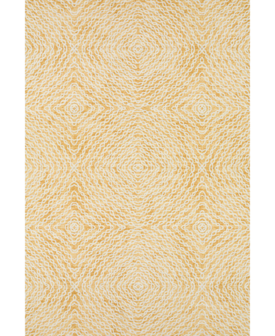 D Style Brisbane Br3 5' X 7'6" Area Rug In Gold-tone