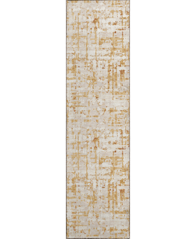 D Style Brisbane Br5 2'3" X 7'6" Runner Area Rug In Khaki