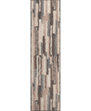 D Style Brisbane Br7 2'3" X 7'6" Runner Area Rug In Brown