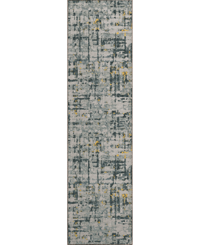 D Style Brisbane Br5 2'3" X 7'6" Runner Area Rug In Gold-tone