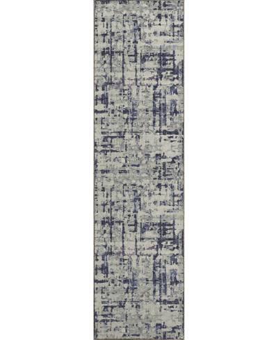 D Style Brisbane Br5 2'3" X 7'6" Runner Area Rug In Eggplant