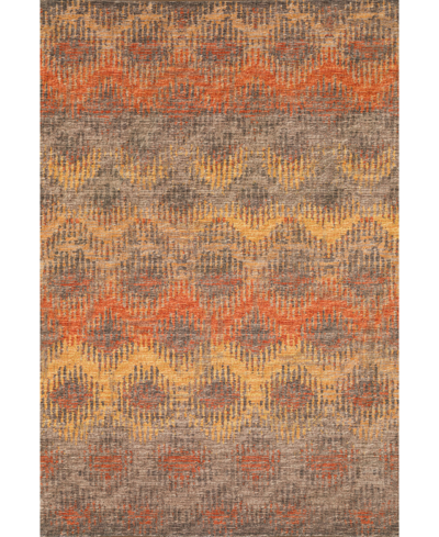 D Style Celia Wave 5' X 7'6" Area Rug In Orange