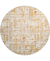 D Style Brisbane Br5 8' X 8' Round Area Rug In Khaki