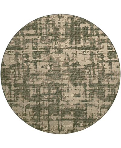D Style Brisbane Br5 8' X 8' Round Area Rug In Sand