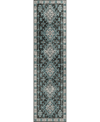 D Style Brisbane Br2 2'3" X 7'6" Runner Area Rug In Midnight