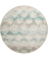 D Style Brisbane Br9 8' X 8' Round Area Rug In Multi