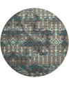 D Style Brisbane Br8 8' X 8' Round Area Rug In Brown
