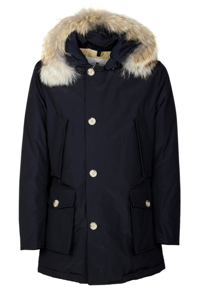 Woolrich Men's  Blue Other Materials Outerwear Jacket