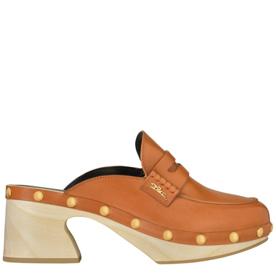 Longchamp Clogs Fall-winter 2023 Collection In Cognac