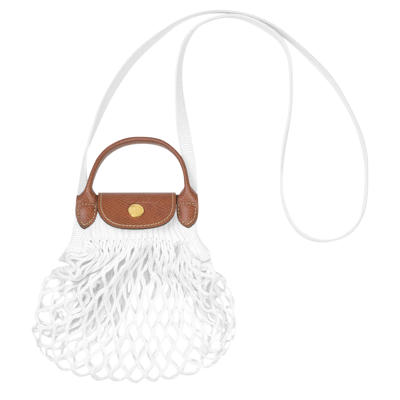 Longchamp Mesh Bag Xs Le Pliage Filet In Ecru