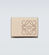 Loewe Anagram Leather Wallet In Light Oat/tan